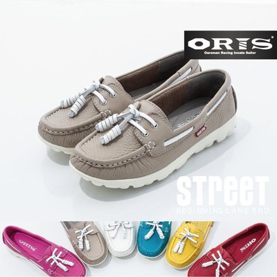 【街頭巷口 Street】ORIS 女款 頂級真皮鞋面 時尚裝飾綁帶設計 休閒女鞋 SA16650N10 灰色