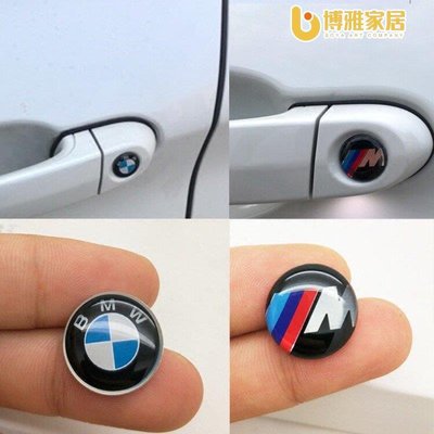 【免運】BMW 寶馬 車門鑰匙孔標誌貼紙 鋁合金M標誌 車門鎖眼貼紙標誌改裝 BMW F25 bmw e71