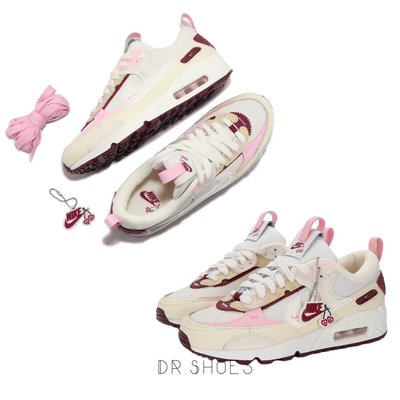 【Dr.Shoes 】免運 Nike AIR MAX 90 奶油酒紅櫻桃 愛心 氣墊 女鞋 FD4615-111