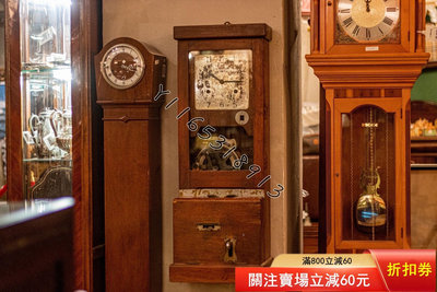 【特惠、誠購可議價】西洋收藏機械打卡鐘考勤鐘報時鐘 家居擺件 古典 裝飾【博納齋】4103