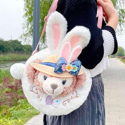 【小野】2021春日復活節雪莉玫斜背包毛絨可愛兔子手提包斜背包後背包少女