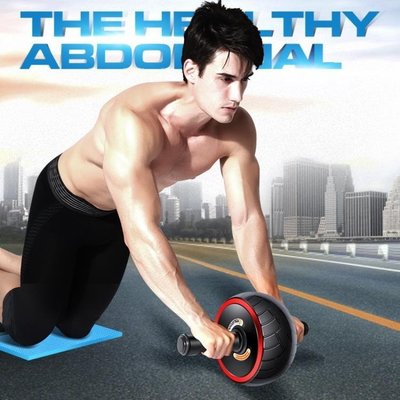 現貨熱銷-健腹輪腹肌輪男士靜音訓練器收腹部健身器材家用女士減肚子滾滑輪XBD