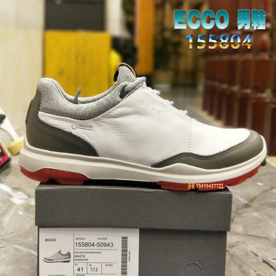 VIP潮鞋館 ECCO GOLF BIOM HYBRID 3 混能高爾夫球鞋 ECCO休閒鞋 頂級皮革 防水 舒適 155804