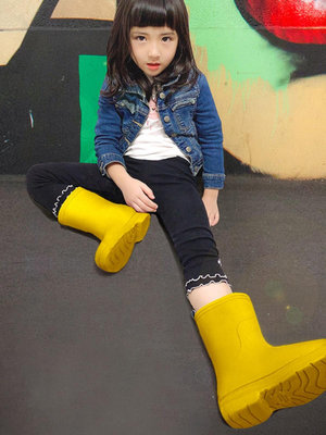 Creaturehabits兒童雨鞋女童雨靴防滑水鞋寶寶雨靴女款膠鞋套鞋