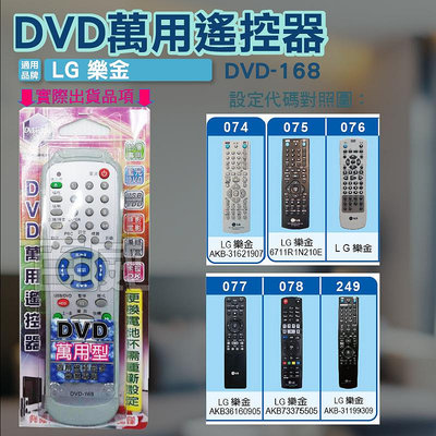 [百威電子] DVD萬用遙控器  適用品牌: LG 樂金 DVD遙控器圖片區