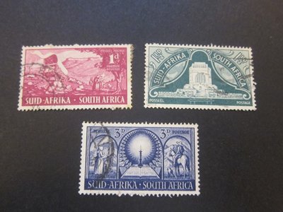 【雲品13】南非South Africa 1949 Sc 112-4 set FU 庫號#B535 12770