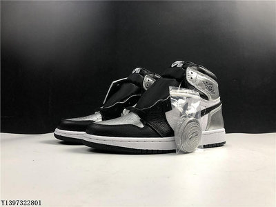 Air Jordan 1 Retro High OG  黑銀 百搭 經典 防滑 籃球鞋 情侶【ADIDAS x NIKE】