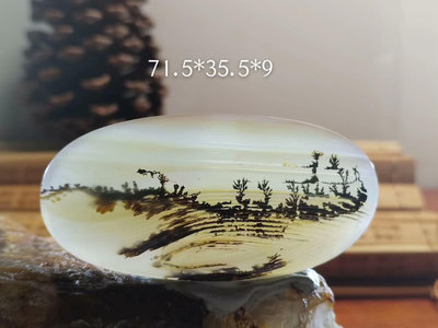 (可議價)-馬達加斯加海洋玉髓上新，風景如畫，大自然的饋贈。喜歡的拍，包 奇石 擺件 文玩【紫竹齋】3985