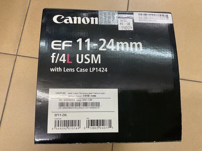 [保固一年] [高雄明豐]全新未拆封公司貨現貨 Canon EF 11-24mm f/4L USM 佳能最強廣角 便宜賣