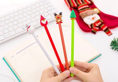 可愛聖誕節造型原子筆 ❤ 聖誕節 聖誕老人 麋鹿 聖誕節禮物 學生 造型筆 中性筆 簽名筆 廣告筆 辦公室 文具 贈品