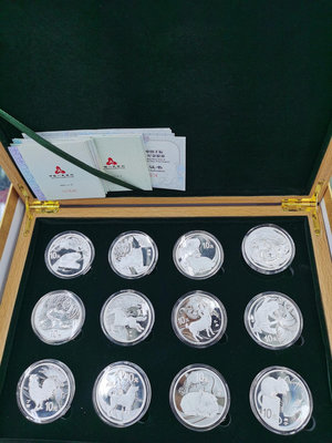 【二手】12生肖銀幣大1盎司本銀生肖2009-2020年 錢幣 紀念幣 評級幣【廣聚堂】-784