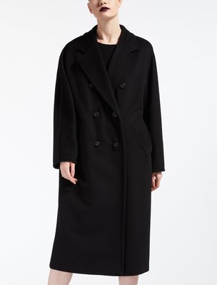 CC Collection 代購 Max Mara 101801 MADAME 經典款 黑色雙排扣羊毛大衣外套