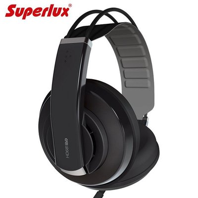 Superlux 舒伯樂 HD681 EVO 黑色 (贈絨毛耳罩) 專業監聽級全罩式耳機,公司貨,附保卡保固一年