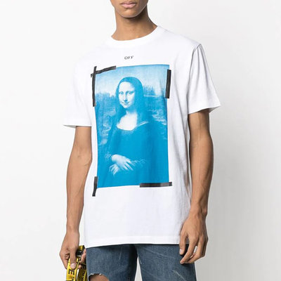 ❤小鹿臻選❤22SS OFF WHITE Mona Lisa Arrow Print T-shirt 蒙娜麗莎 箭頭 短袖T恤 OW
