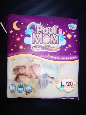 全新 韓國 Paul MoM 黏貼型嬰兒紙尿褲試用片 (L號) (20公斤~30公斤)