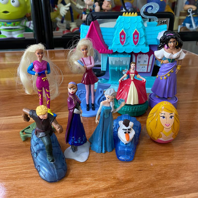 1995年麥當勞出 芭比娃娃 公主 冰雪奇緣 模型玩具 成
