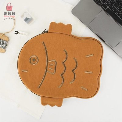韓國丑萌可愛鯛魚燒macbook air/pro 13吋11吋筆記本電腦包 內膽包袋 IPAD平板包