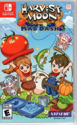 現貨中 Switch遊戲NS 豐收之月 瘋狂衝刺 Harvest Moon Mad Dash 中文版【板橋魔力】