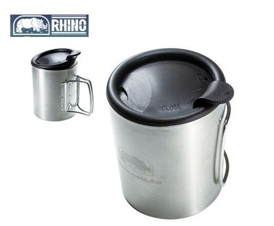 【犀牛RHINO】 不鏽鋼斷熱杯 300cc咖啡杯 #KS-22