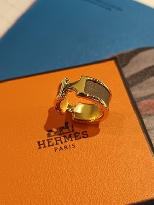 Hermès 2023 新品爆款 🔥最新olympe 戒指 大象灰金 XS $1xxxx 在台現貨