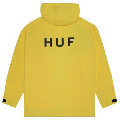 全新 特價 現貨L Huf shell 2 jacket 防風 防潑水 外套 滑板 街頭 螢光黃