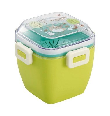【噗嘟小舖】現貨 日本正版 龍貓 沙拉盒 便當盒 保鮮盒 野餐盒 水果盒 輕食沙拉 飯盒 TOTORO 豆豆龍 購於日本