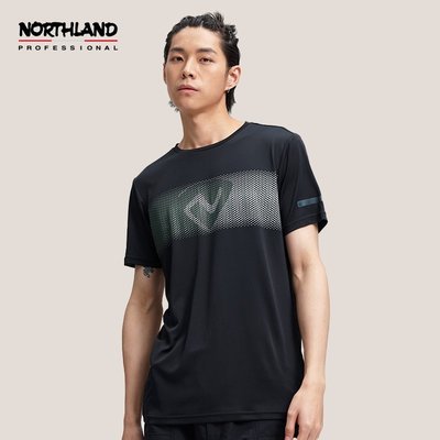 【小七】諾詩蘭NORTHLAND速干短袖T恤男2021春夏新款吸濕排汗圓領打底衫 可開發票