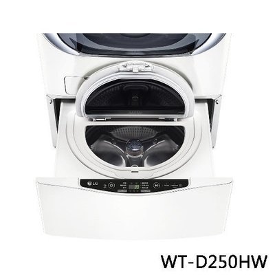 LG 樂金 迷你洗衣機 加熱洗衣 WT-D250HW 2.5公斤 冰磁白 原廠保固 來電更優惠 享家電