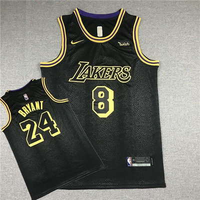 熱賣精選 NBA 球衣 公司貨 18年全新賽季LAKERS 洛杉磯湖人隊 8&amp;24號蛇紋球衣AU球員版 KOBE BRYANT