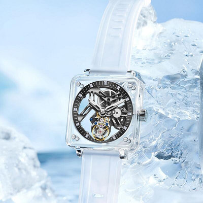 aesop伊索直售新款透明表殼透底手動陀飛輪腕錶7058g-bB19