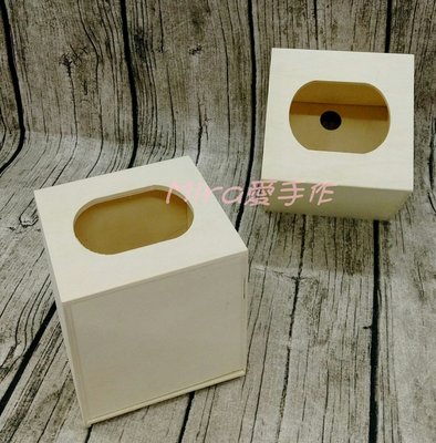 日式正方面紙盒~蝶古巴特拼貼 餐巾紙 彩繪 黏土DIY 美勞 手作 材料