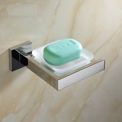 現貨熱銷-出口德國肥皂碟衛生間肥皂盒高檔促銷304不銹鋼浴室五金掛件~特價