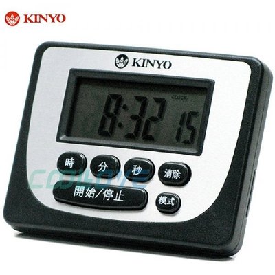 小白的生活工場*KINYO大液晶電子式計時器數字鐘(TC-3)
