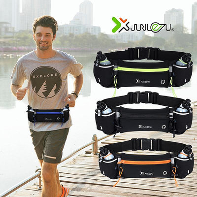 跨境熱賣多功能水壺腰包運動健身腰帶包貼身防水跑步手機腰包