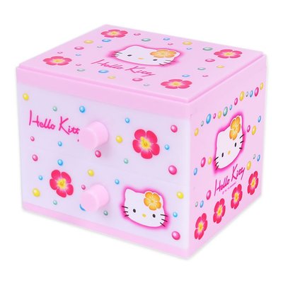 *現貨*日本三麗鷗 Hello Kitty 凱蒂貓 45th 45周年 抽屜 收納盒 收納抽屜櫃 桌上收納 小物盒