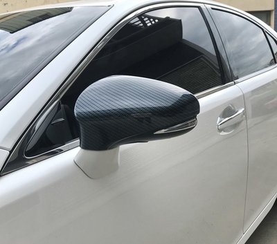 圓夢工廠 Lexus 2016~2018 ES250 ES300h ES350 改裝 後視鏡蓋飾貼 水轉印 碳纖紋款
