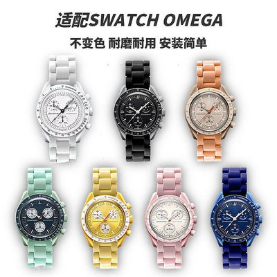 適omega×Moonswatch錶帶陶瓷斯沃琪歐米茄snoopy錶帶-3C玩家