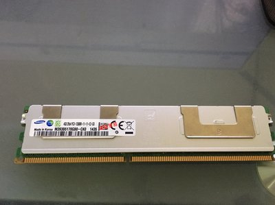 原裝三星 4G 2RX4 PC3-12800R DDR3 1600 ECC REG 伺服器記憶體條