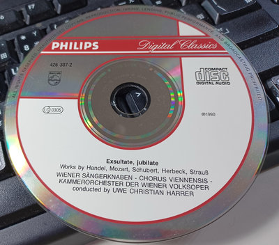 ╭✿㊣ 絕版典藏 正版 PHILIPS Digital Classics 裸片CD【Exsultate, jubilate】特價 $99 ㊣✿╮