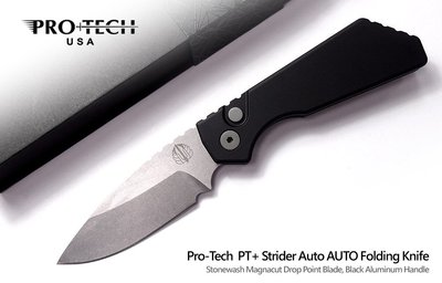 【angel 精品館 】PROTECH Pro-Strider PT+ Auto 黑鋁柄自動側彈刀 PT201