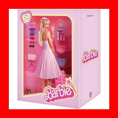 【4K UHD】芭比 4K UHD+BD 3合1鐵盒限量禮盒版(台灣繁中字幕)Barbie