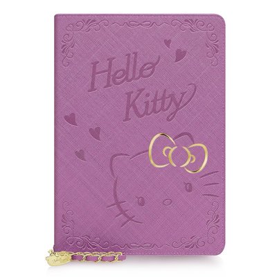 公司貨 GARMMA Hello Kitty iPad Air2 摺疊式皮套 平板套 保護套 凱蒂貓 –華麗紫色