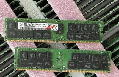 原廠SK海力士64GB 2RX4 PC4-3200AA-RB4 64G DDR4 REG ECC記憶體