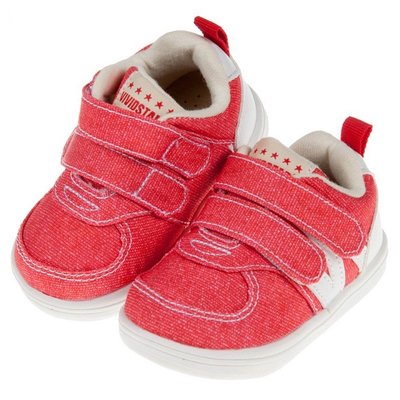 童鞋(13~18公分)BABYVIEW經典百搭紅色帆布機能寶寶學步鞋'O8N50AA