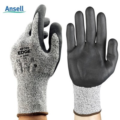 Ansell耐油防滑防割手套抗割防刺穿切割勞保工業防護手套耐磨防油,特價
