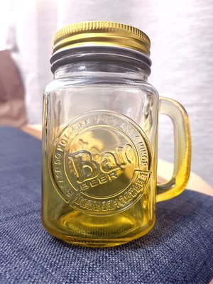 KIRIN Bar Beer 玻璃瓶杯附蓋子