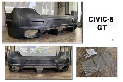 》傑暘國際車身部品《全新 HONDA  CIVIC8 06-11 年 喜美 8代 K12 GT 式樣 後保桿 素材