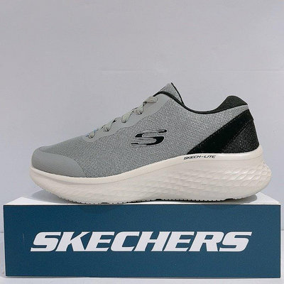 SKECHERS SKECH-LITE PRO 男生 灰色 寬楦 記憶鞋墊 運動 慢跑鞋 232591WGYBK