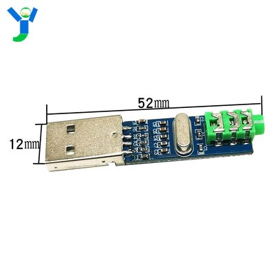 PCM2704 USB音效卡類比解碼板mini DAC迷你USB解碼器模組 USB供電5V W72-210201 [423423]