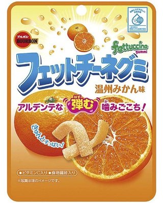 Bourbon Fettuccine 北日本 長條軟糖 溫州橘子 水果軟糖 50g 日本進口零食 JUSTGIRL